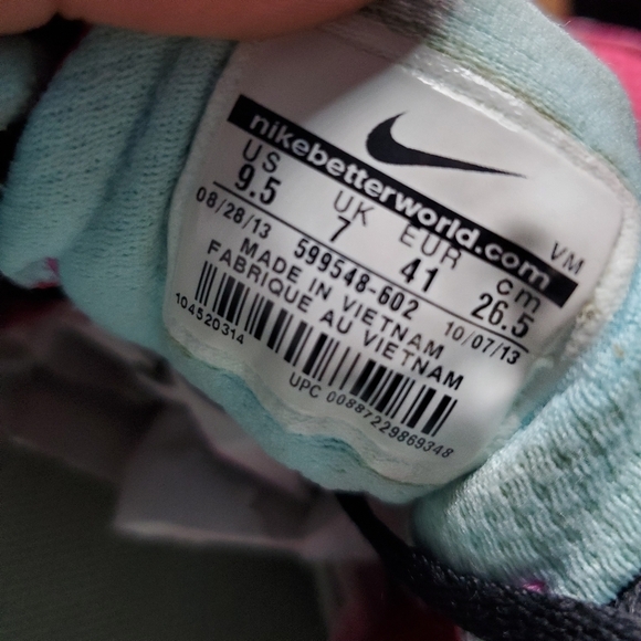 Nike Shoes Women's 9.5 Flex Experience RN 2' 599538-602 Pink Blue Sneakers - Picture 3 of 11